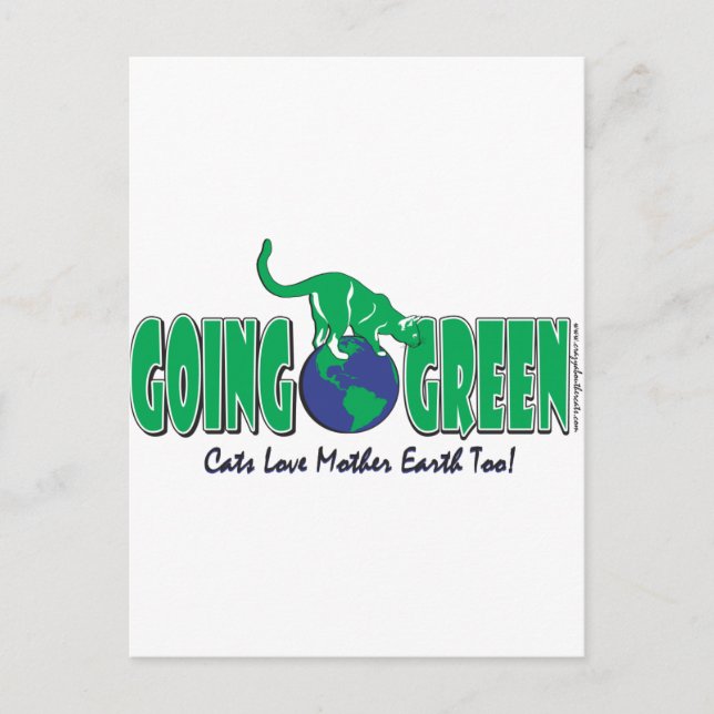KITTY-GOING-GREEN POSTCARD (Front)