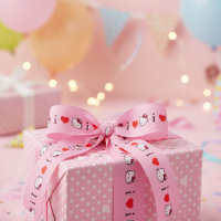 Kitty Grosgrain Ribbon