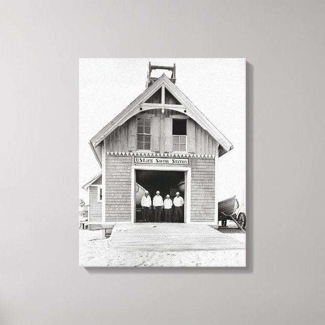 Kitty Hawk Life Saving Station, 1902 Canvas Print (Front)