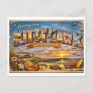 Kitty Hawk North Carolina Classic Postcard