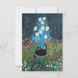 Kitty in Klimt Thank You Card