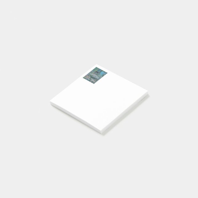 Kitty in Monet/POST IT NOTES (Angled)