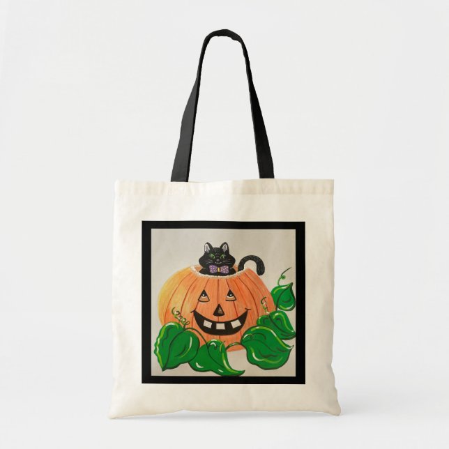 Kitty in Pumpkin Bag (Front)