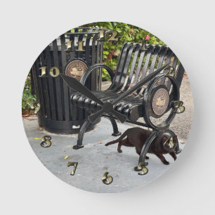 Kitty in The Park Round Clock