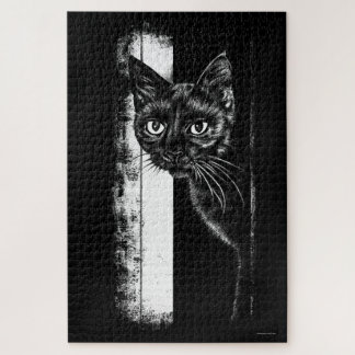 Kitty Inside Jigsaw Puzzle