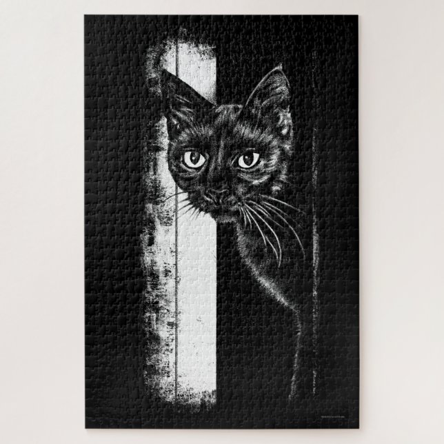 Kitty Inside Jigsaw Puzzle (Vertical)
