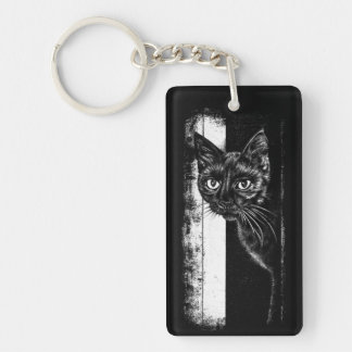 Kitty Inside Key Ring