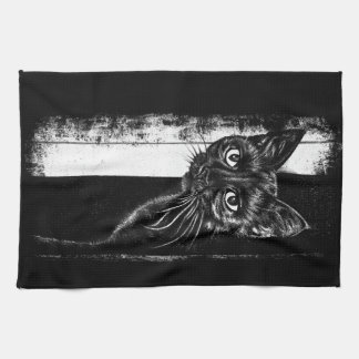 Kitty Inside Tea Towel