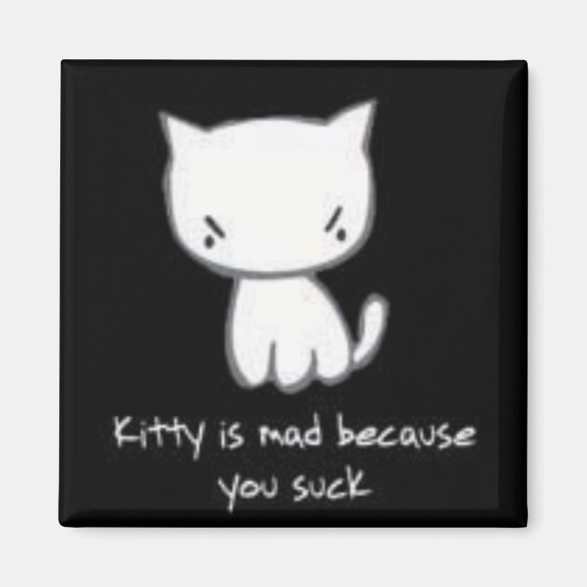 kitty is mad magnet (Front)