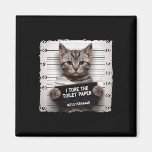 Kitty Jail Photo I Shredded The Toilet Paper Bad C Magnet