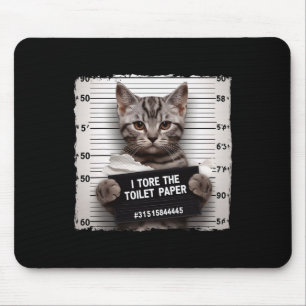 Kitty Jail Photo I Shredded The Toilet Paper Bad C Mouse Mat