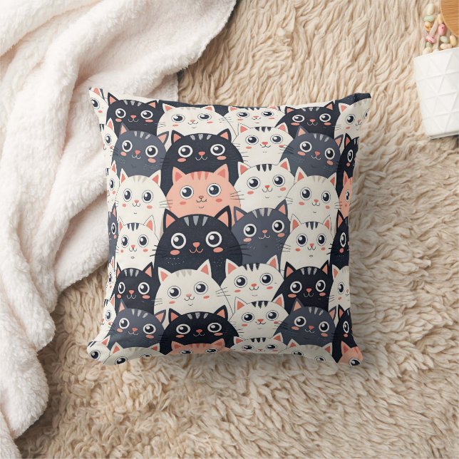 Kitty Kat Kaleidoscope Cushion (Blanket)