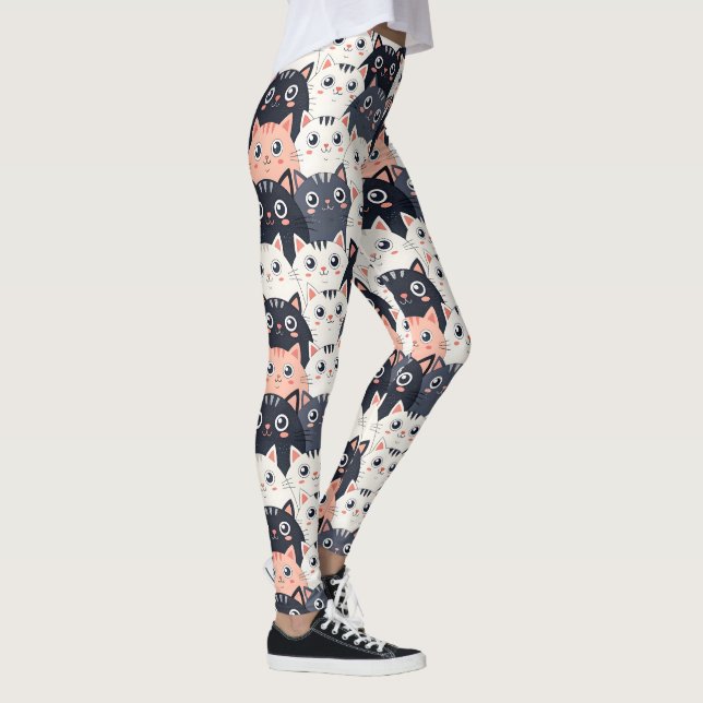 Kitty Kat Kaleidoscope Leggings (Right)
