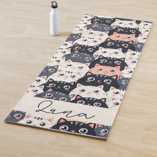 Kitty Kat Kaleidoscope Yoga Mat