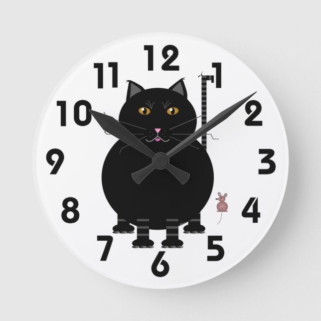 Kitty Kat Wall Clock (Front)