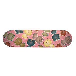 Kitty Kats Pink Skateboard