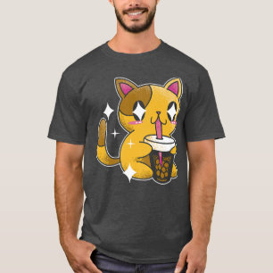 Kitty Kawaii Boba Tea Cat Japan T-Shirt