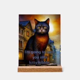 Kitty Kibble  Acrylic Sign