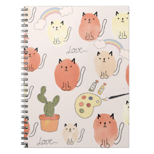 Kitty Kitten Cats: Cute Animal Pattern Notebook
