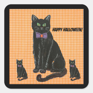 Kitty, Kitty, Kitty Pillow Square Sticker