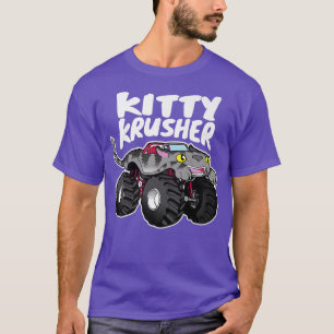 Kitty Krusher Monster Truck Cute Funny1807 T-Shirt