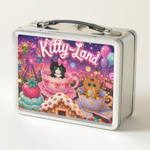Kitty Land Metal Lunch Box