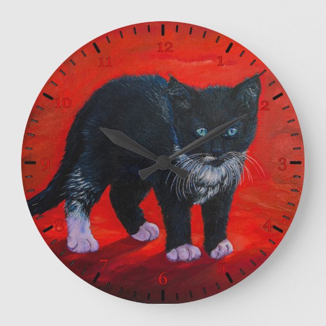 Kitty Large Clock (Front)