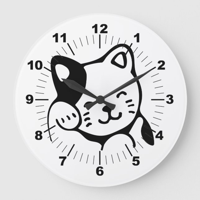Kitty Large Clock (Front)