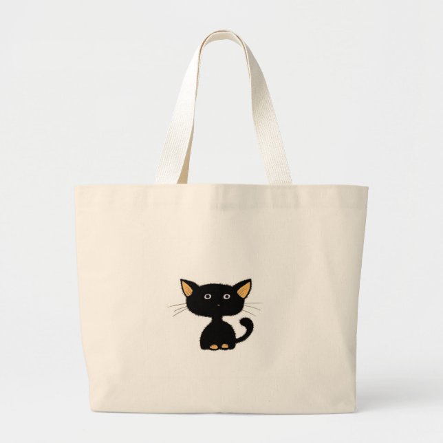 kitty large tote bag (Front)