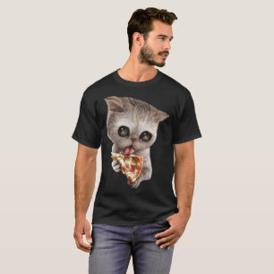 kitty Love Pizza Too T-Shirt