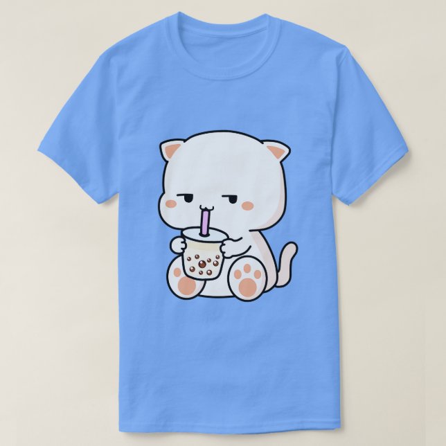 Kitty Loves Boba T-Shirt (Design Front)