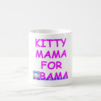Kitty Mama for Obama Coffee Mug