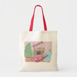 Kitty-mas Mischief (chrismas) Tote Bag
