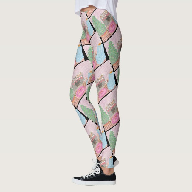 Kitty-mas Mischief Leggings (Left)