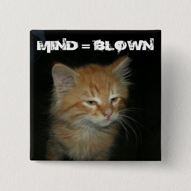 Kitty "MIND = BLOWN" Button (Front)