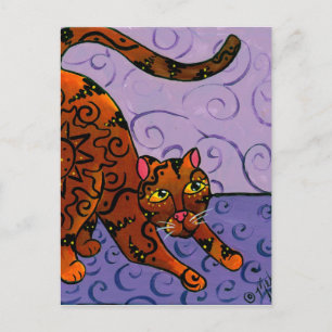 Kitty of the Rising Sun Postcard