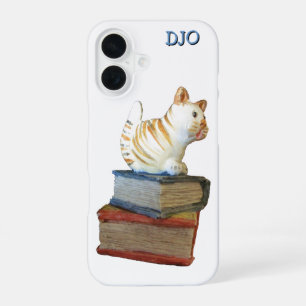 Kitty on Books wants you to Read to Him iPhone 16 Case