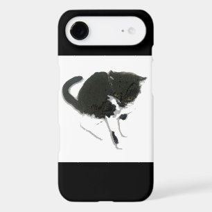 Kitty Painting Black and White Cat