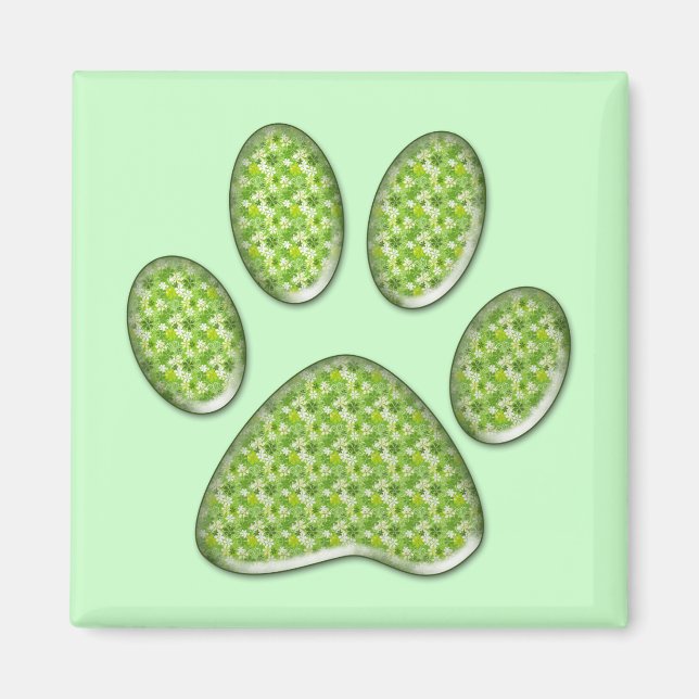 kitty paw print magnet (Front)