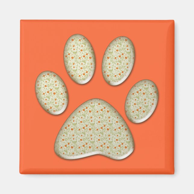 kitty paw print magnet (Front)