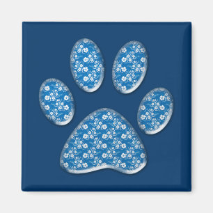 kitty paw print magnet