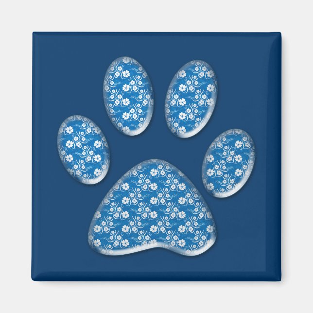 kitty paw print magnet (Front)