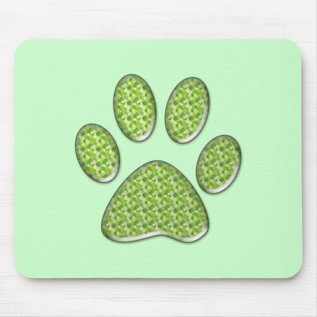 kitty paw print mouse mat (Front)