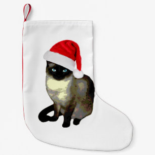 Kitty Paws, Siamese cat Christmas Stocking