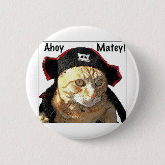 Kitty Pirate 6 Cm Round Badge