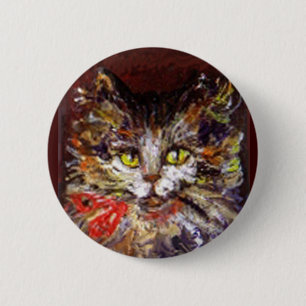 KITTY PORTRAIT 6 CM ROUND BADGE