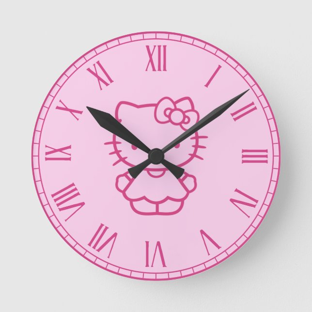 Kitty Round Clock (Front)