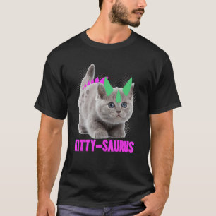 Kitty-Saurus Dinosaur Family Matching Cat T-Shirt