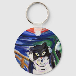 Kitty Scream Keychain