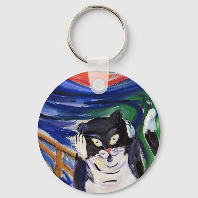 Kitty Scream Keychain (Front)